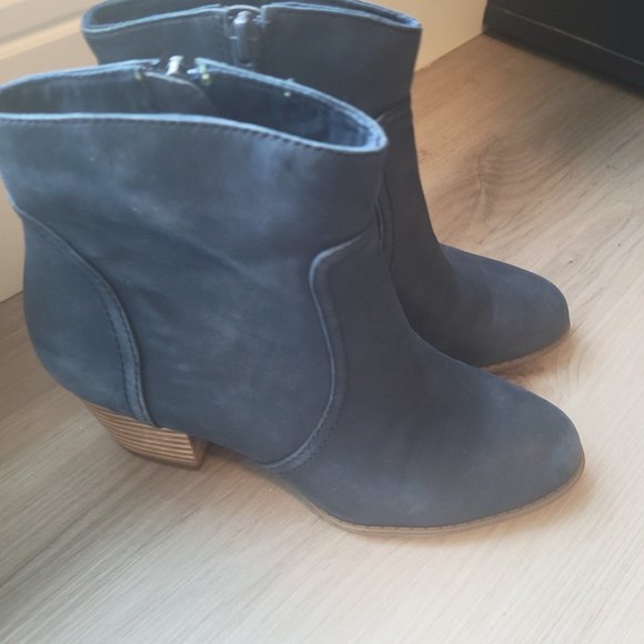 Blue Heeled Booties - Picture 5 of 6